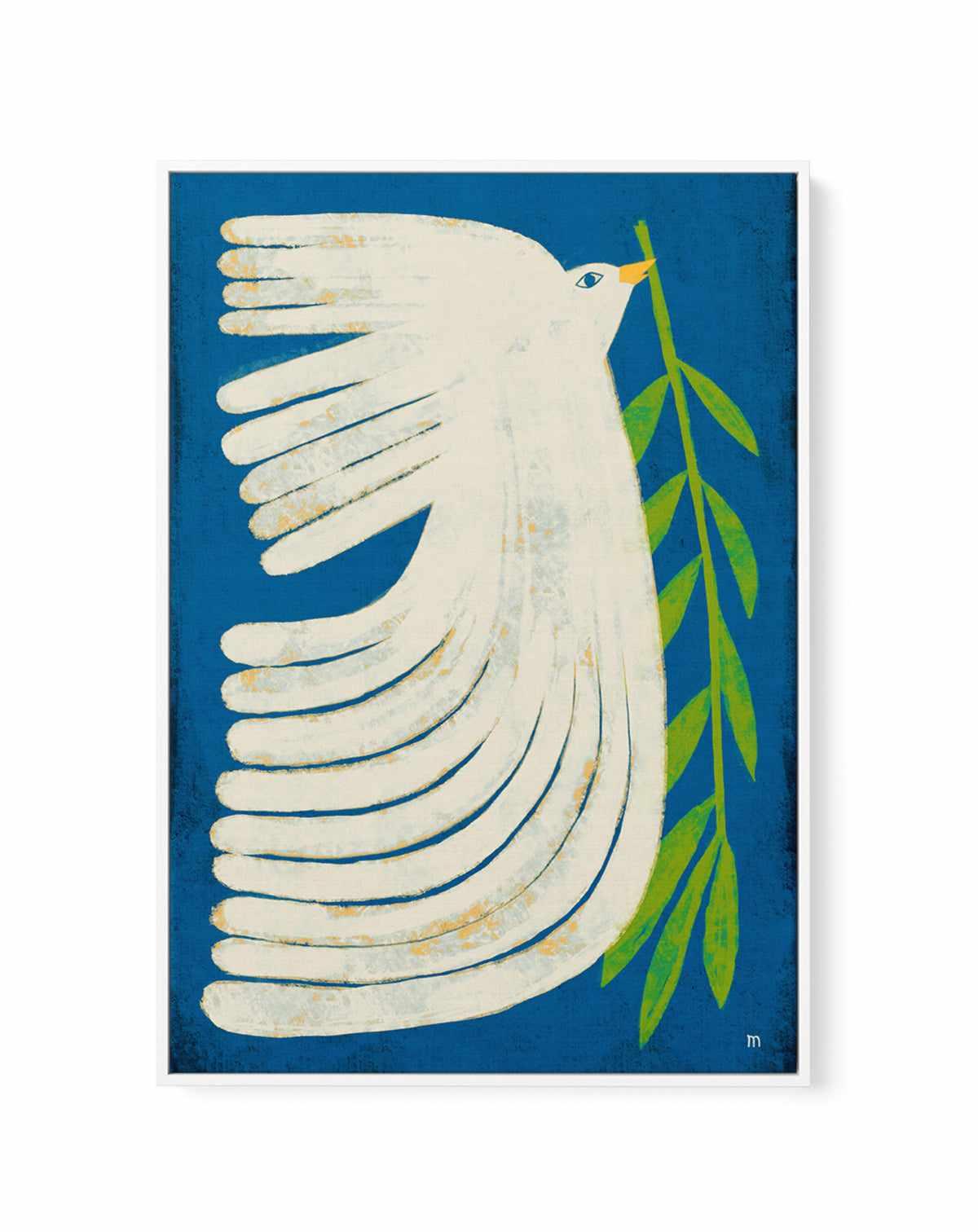 Peace Dove by Marco Marella | Framed Canvas Art Print from Olive et Oriel where you can shop wallpaper and artworks online