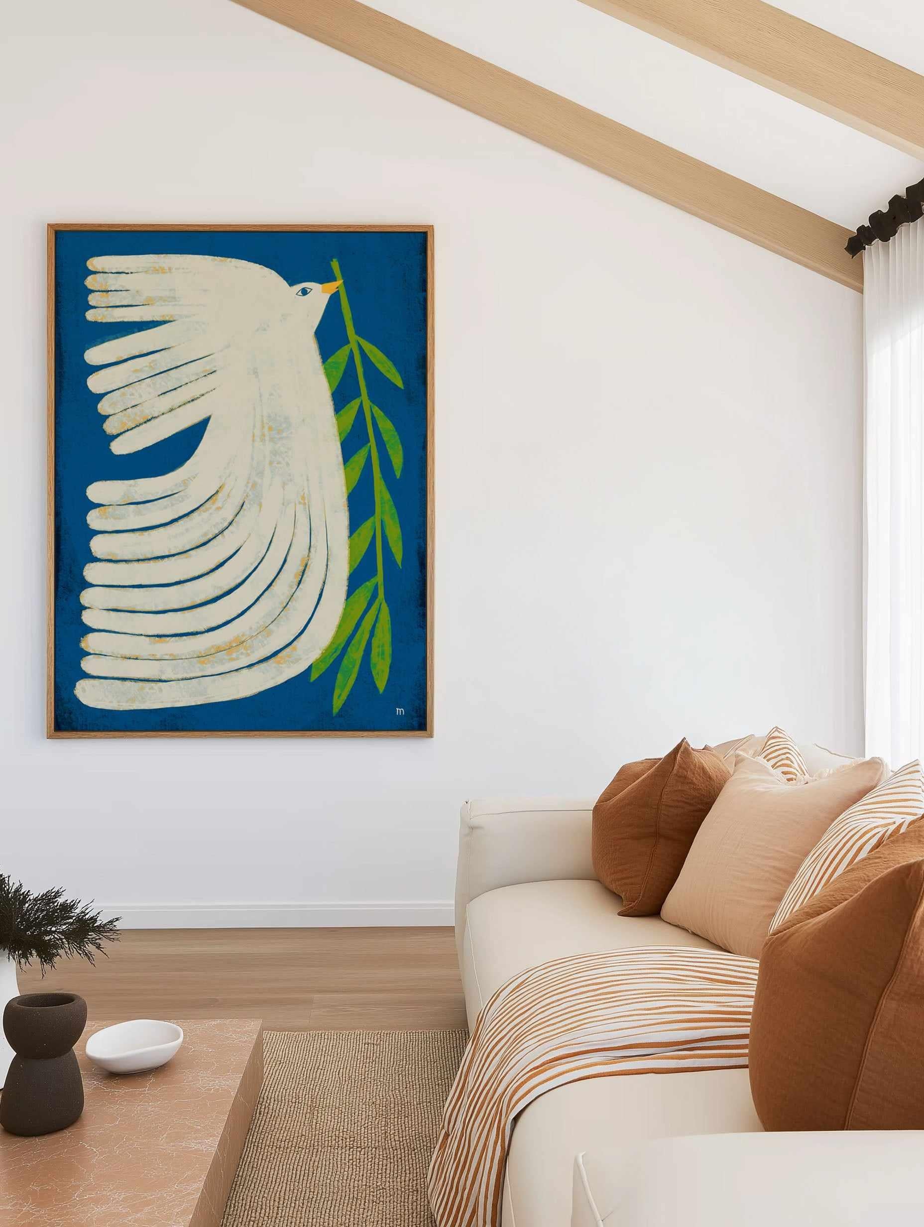 Peace Dove by Marco Marella | Framed Canvas Art Print from Olive et Oriel where you can shop wallpaper and artworks online