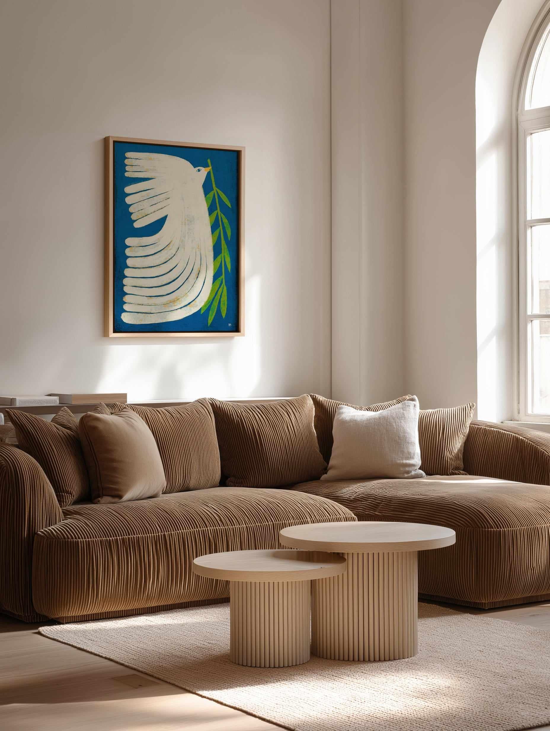 Peace Dove by Marco Marella | Framed Canvas Art Print from Olive et Oriel where you can shop wallpaper and artworks online