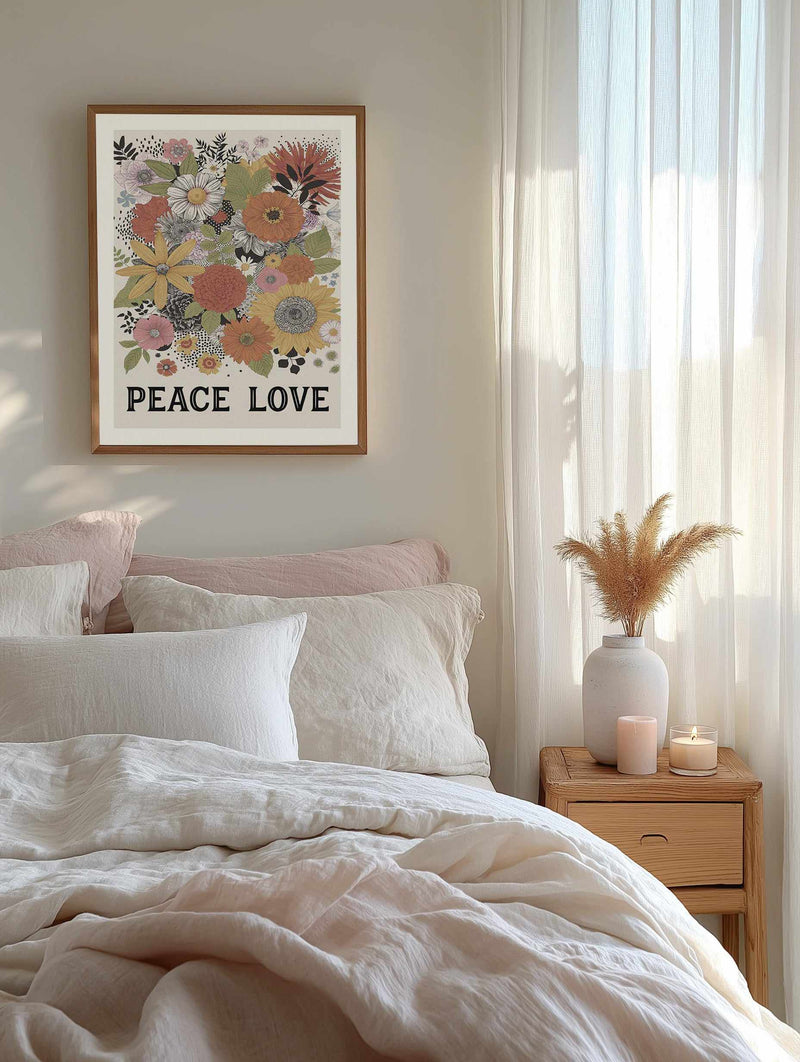 Peace & Love Art Print