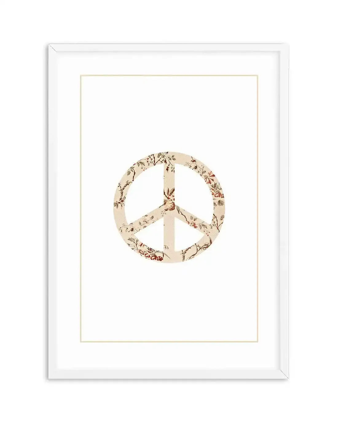 Peace Sign | Pastel Vintage Art Print-PRINT-Olive et Oriel-Olive et Oriel-A4 | 8.3" x 11.7" | 21 x 29.7cm-White-With White Border-Buy-Australian-Art-Prints-Online-with-Olive-et-Oriel-Your-Artwork-Specialists-Austrailia-Decorate-With-Coastal-Photo-Wall-Art-Prints-From-Our-Beach-House-Artwork-Collection-Fine-Poster-and-Framed-Artwork