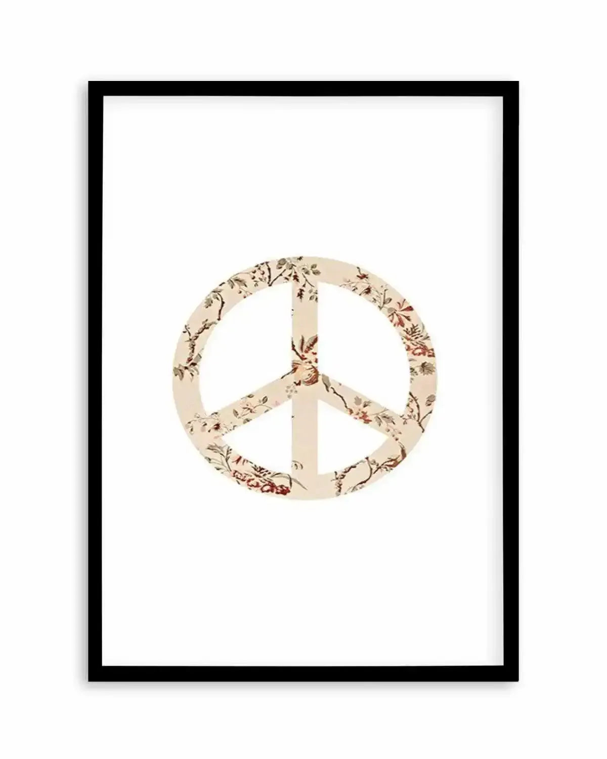Peace Sign | Pastel Vintage Art Print from Olive et Oriel where you can shop wallpaper and artworks online