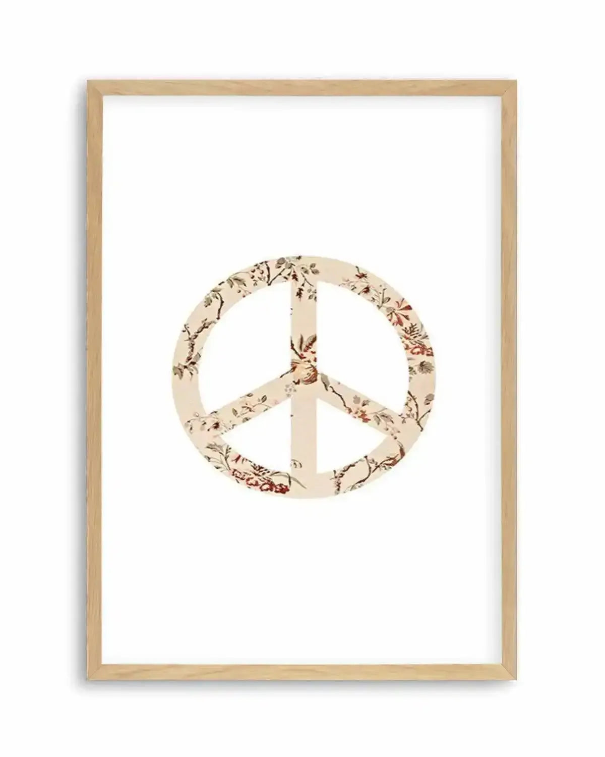 Peace Sign | Pastel Vintage Art Print from Olive et Oriel where you can shop wallpaper and artworks online
