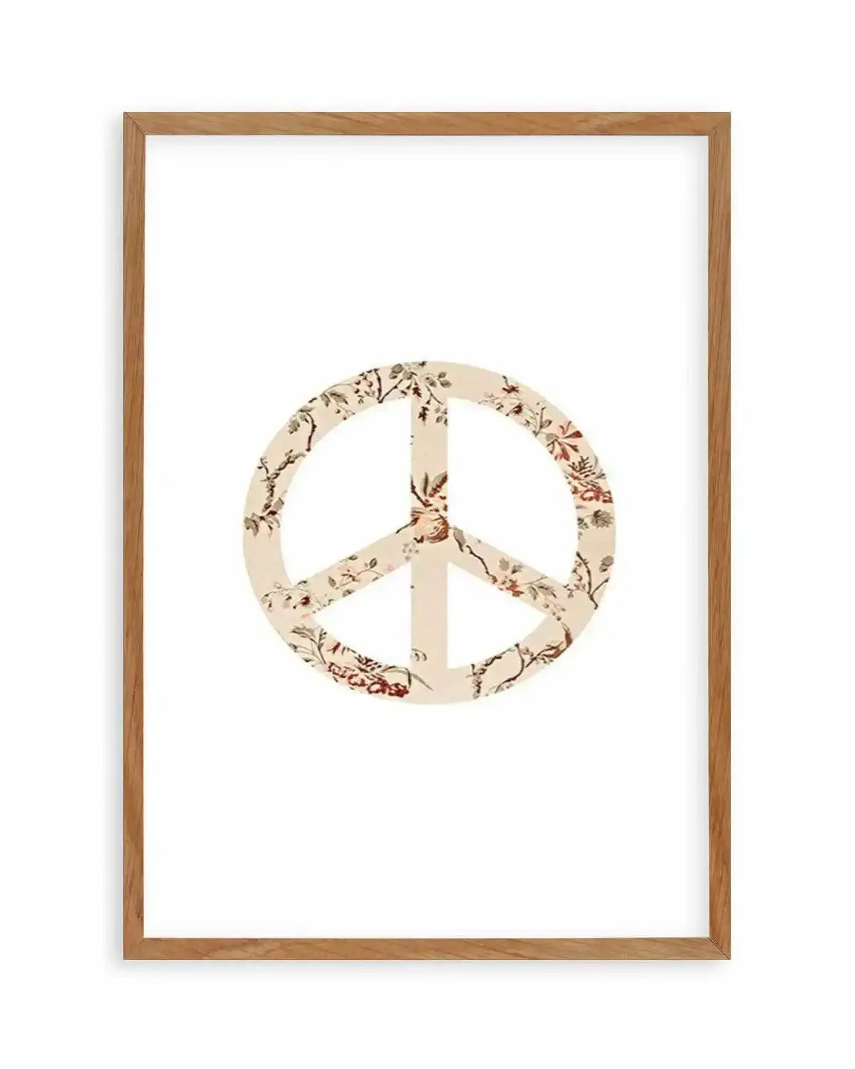Peace Sign | Pastel Vintage Art Print from Olive et Oriel where you can shop wallpaper and artworks online