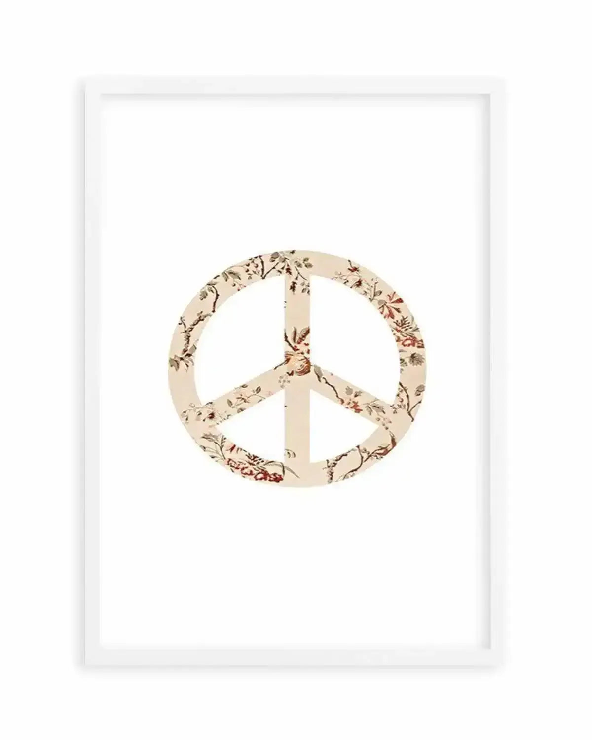 Peace Sign | Pastel Vintage Art Print from Olive et Oriel where you can shop wallpaper and artworks online