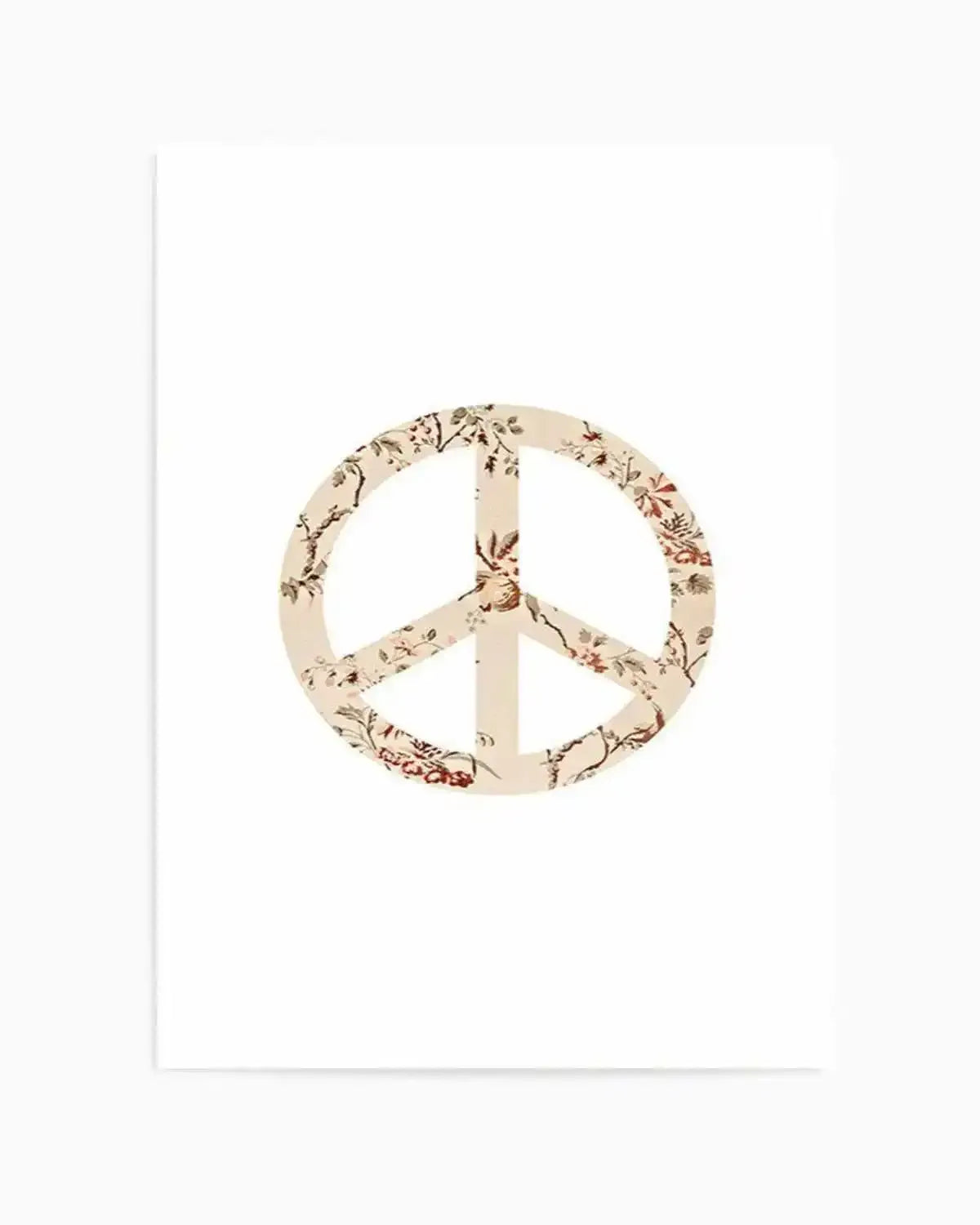 Peace Sign | Pastel Vintage Art Print from Olive et Oriel where you can shop wallpaper and artworks online