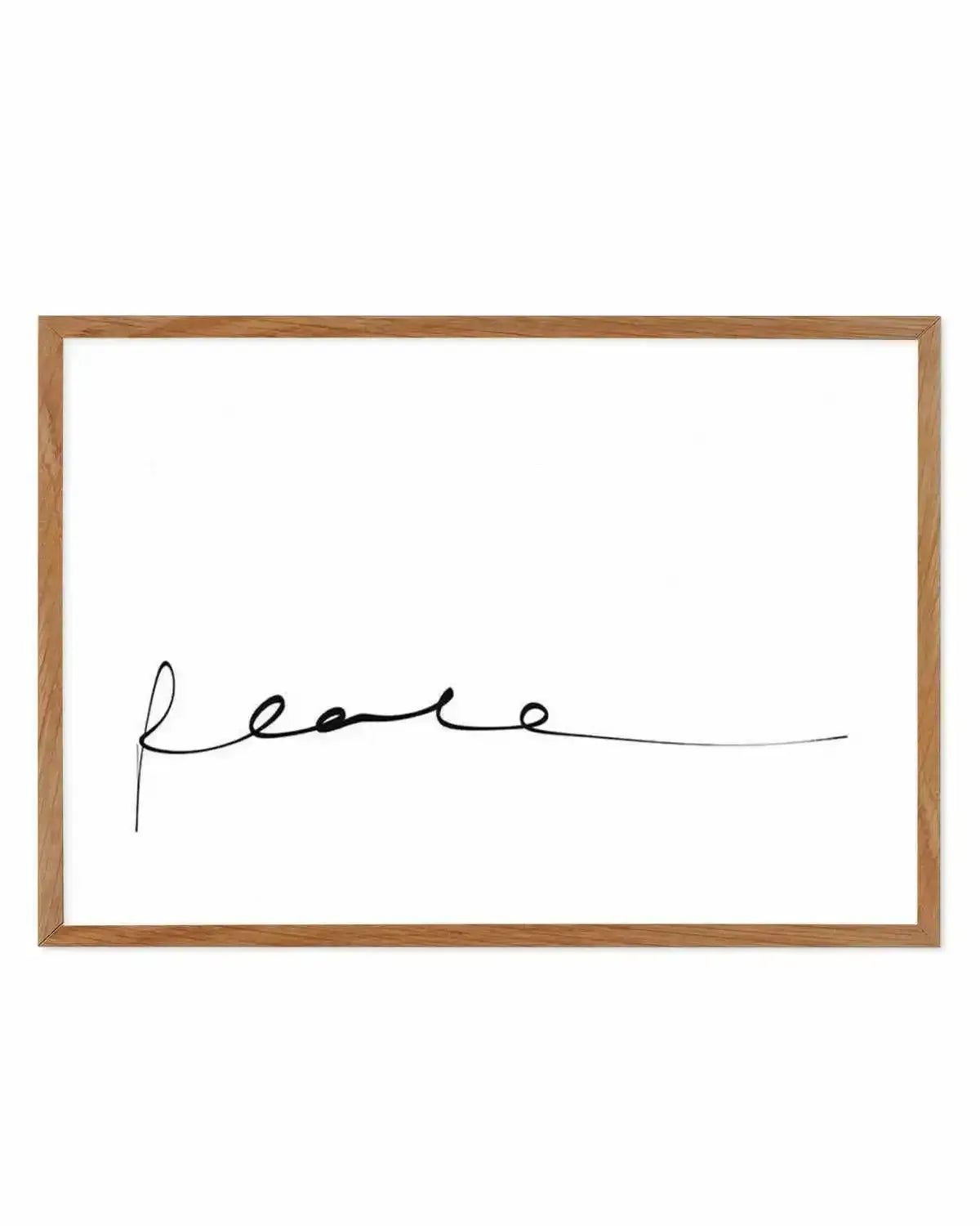 Peace | Hand scripted Art Print from Olive et Oriel where you can shop wallpaper and artworks online