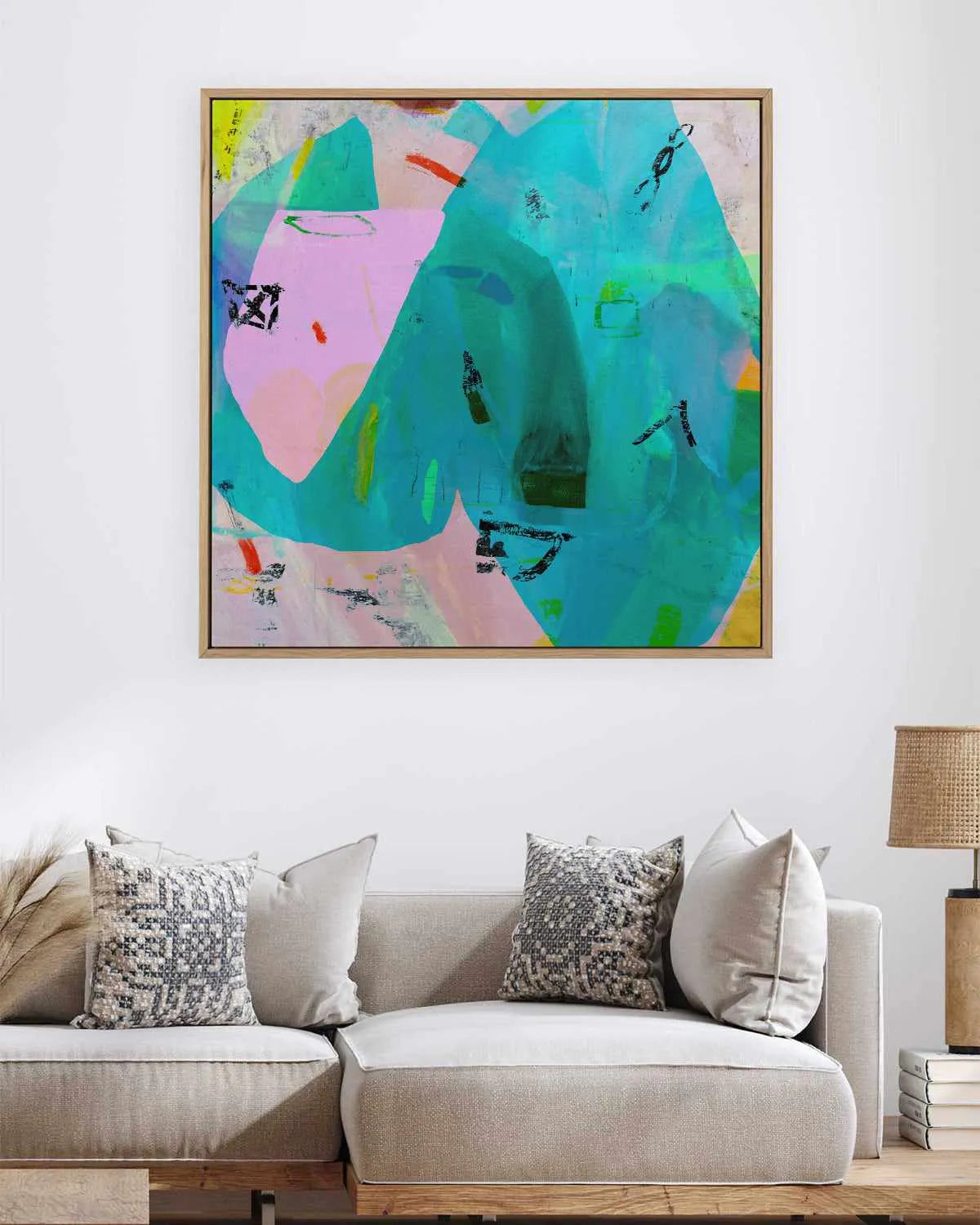 Peace by Antonia Tzenova | Framed Canvas Art Print from Olive et Oriel where you can shop wallpaper and artworks online