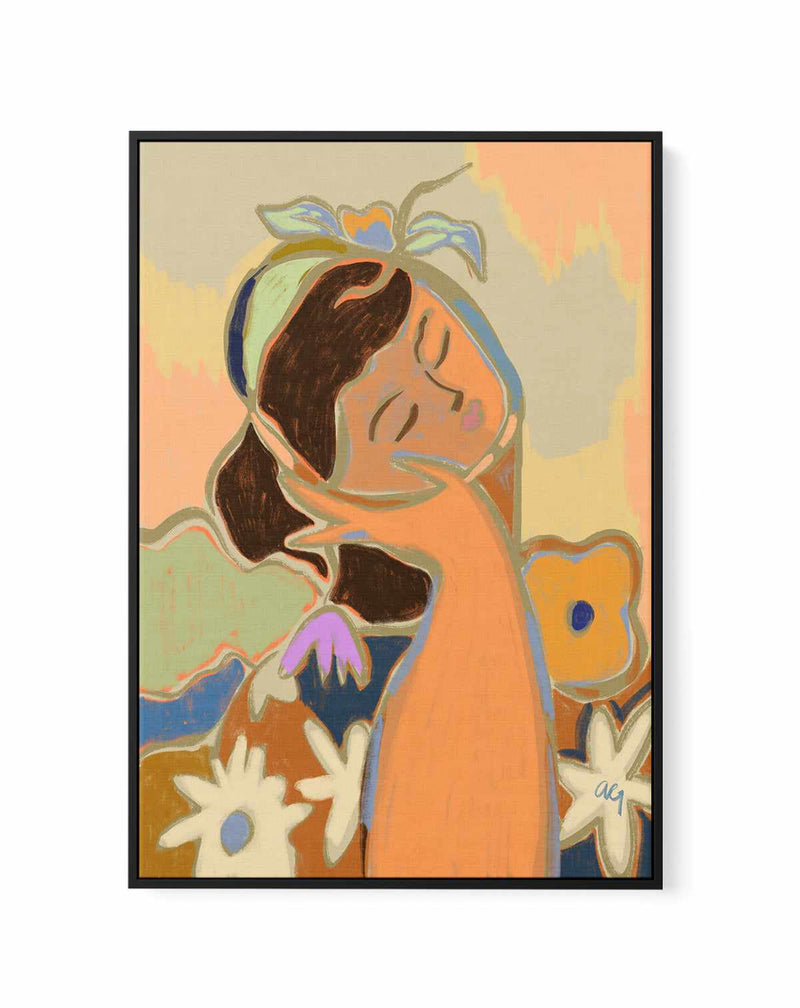 Peaceful by Arty Guava | Framed Canvas Art Print