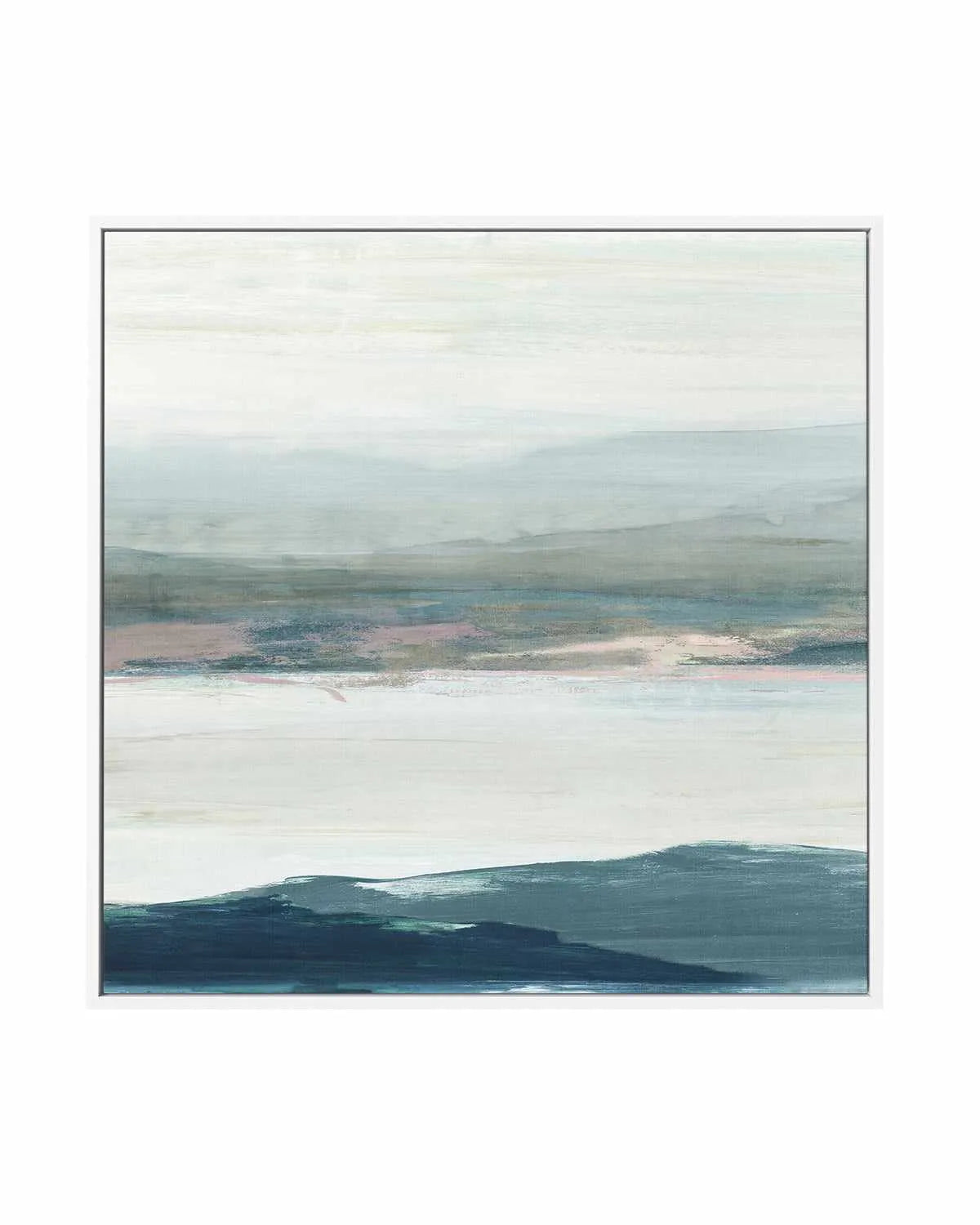 Peaceful Mind II Left SQ | Framed Canvas Art Print from Olive et Oriel where you can shop wallpaper and artworks online