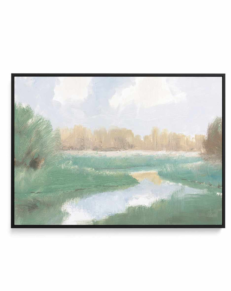 Peaceful Stream | Framed Canvas Art Print