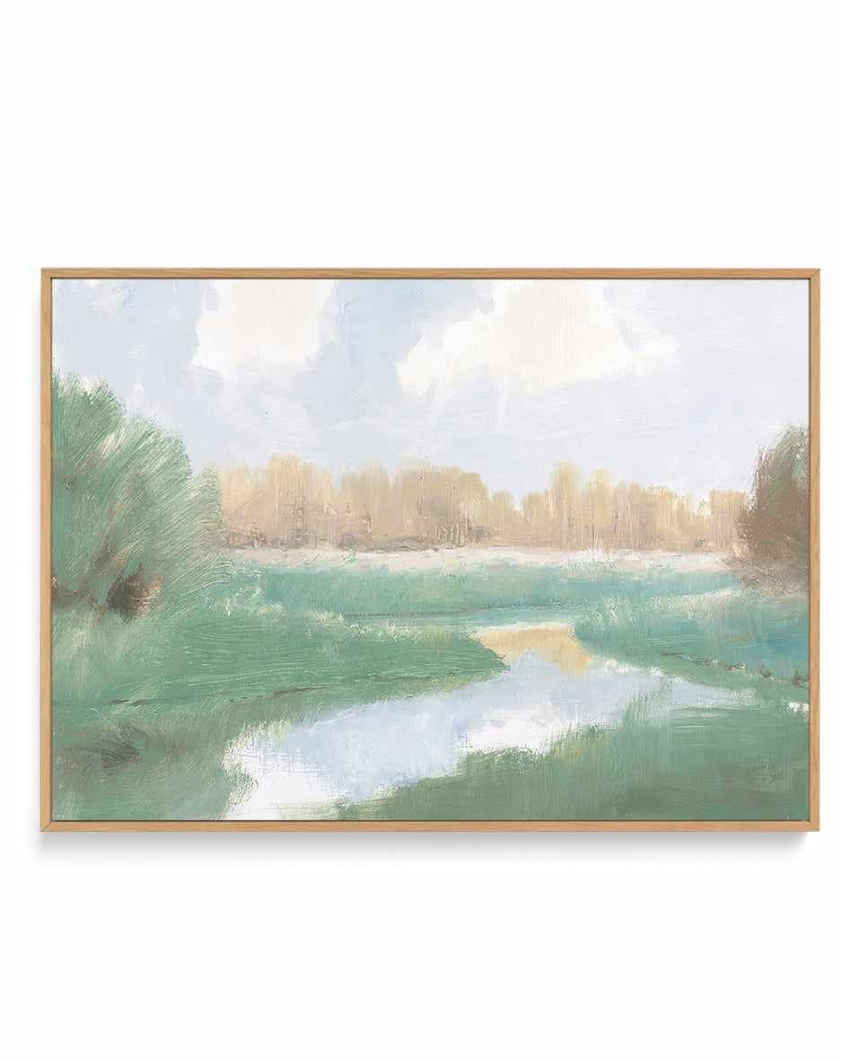 Peaceful Stream | Framed Canvas Art Print