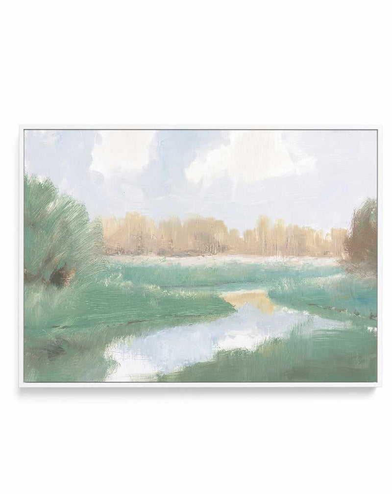 Peaceful Stream | Framed Canvas Art Print