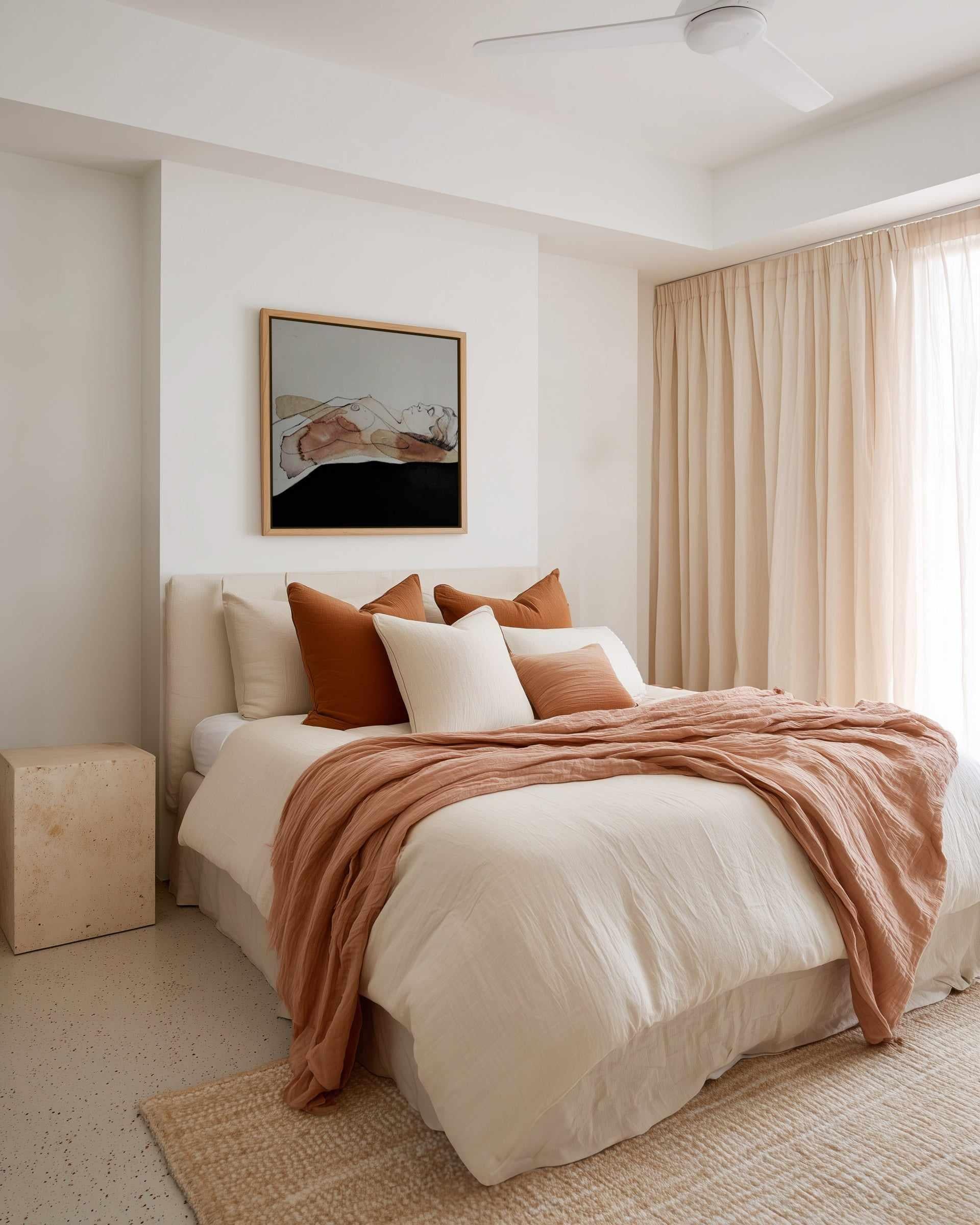 Peach Delight by Doris Schmitz | Framed Canvas Art Print from Olive et Oriel where you can shop wallpaper and artworks online