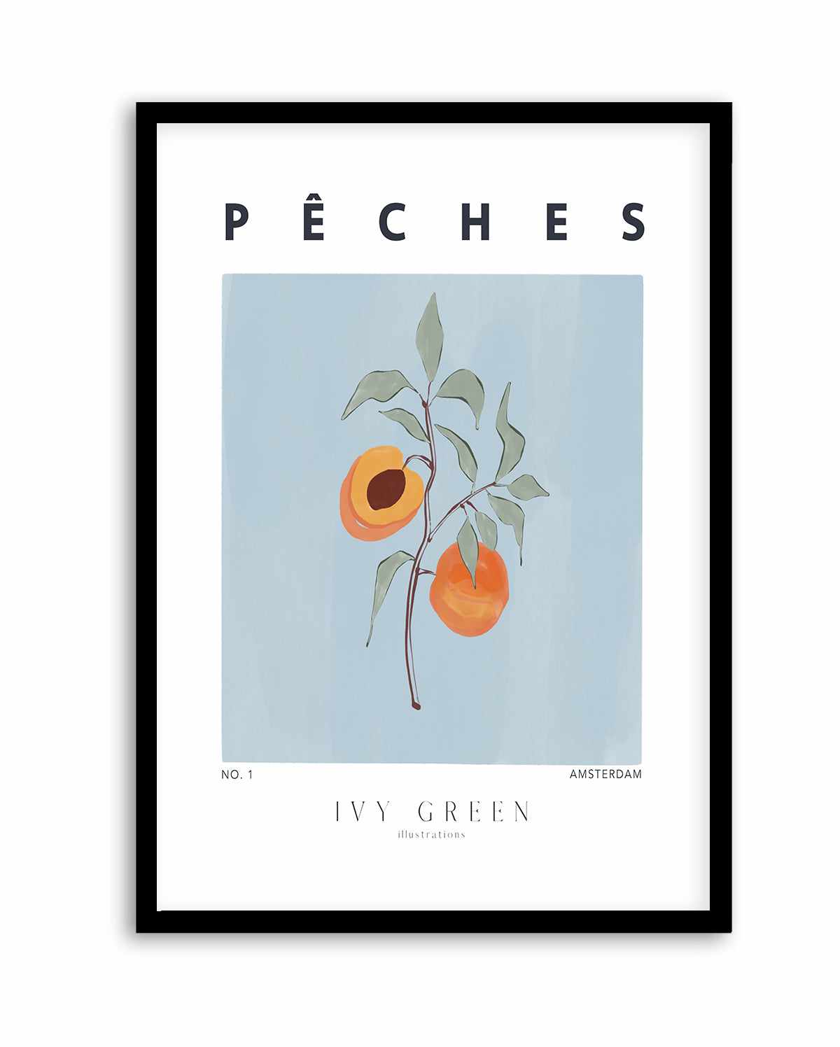 Peaches by Ivy Green Illustrations | Art Print from Olive et Oriel where you can shop wallpaper and artworks online