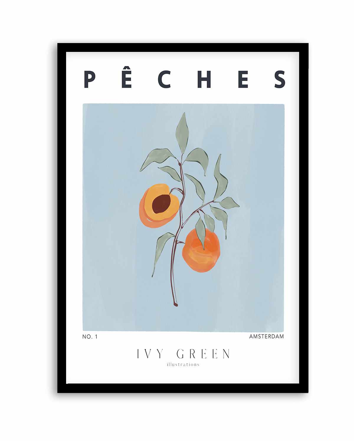 Peaches by Ivy Green Illustrations | Art Print from Olive et Oriel where you can shop wallpaper and artworks online
