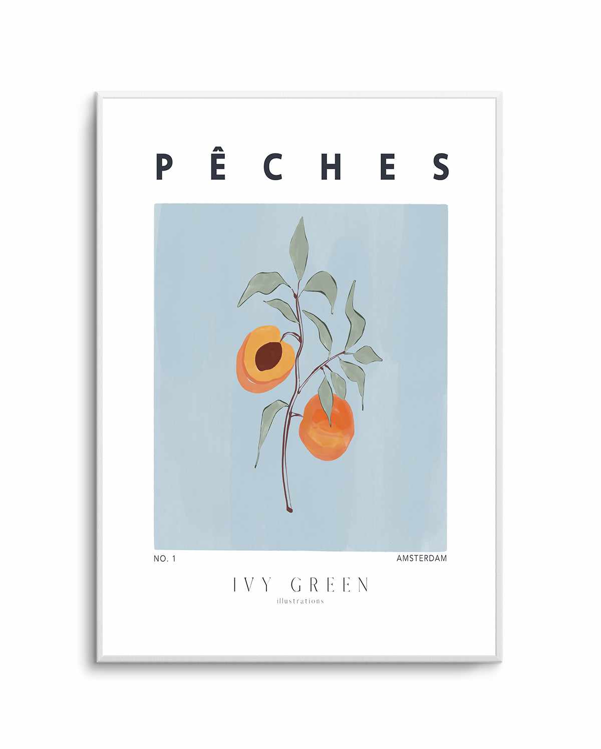 Peaches by Ivy Green Illustrations | Art Print from Olive et Oriel where you can shop wallpaper and artworks online