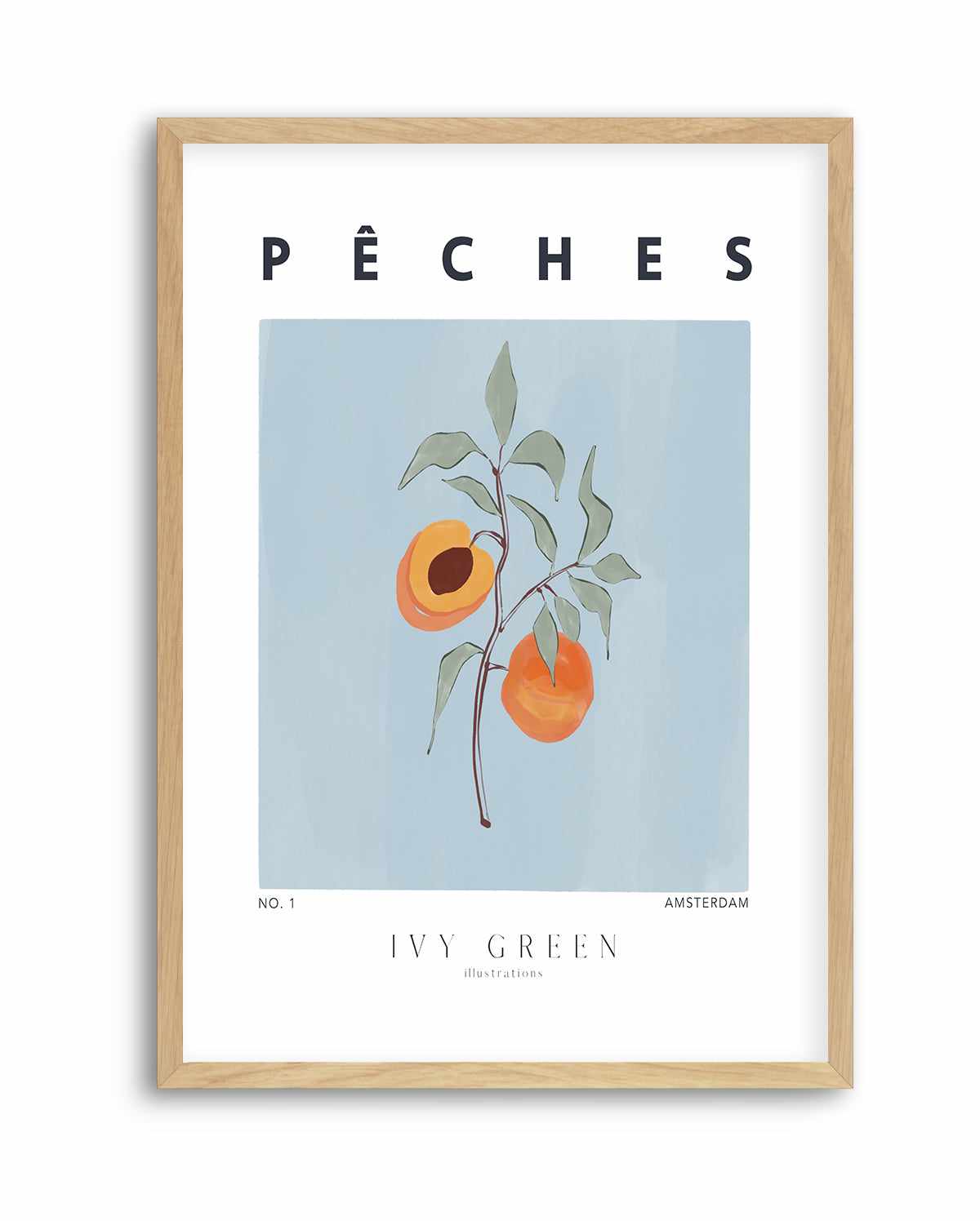 Peaches by Ivy Green Illustrations | Art Print from Olive et Oriel where you can shop wallpaper and artworks online