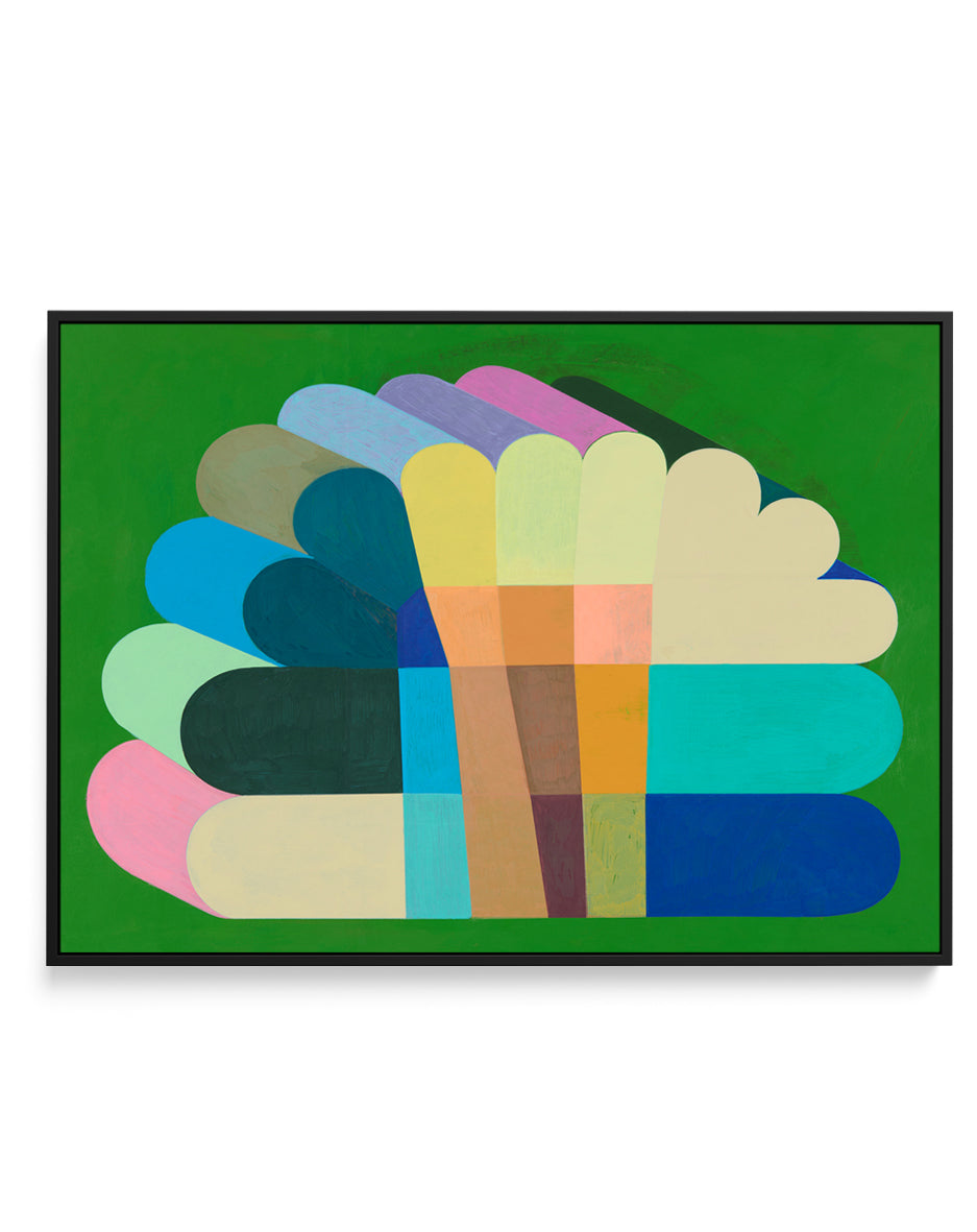 Peacock by Naomi Taitz Duffy | Framed Canvas Art Print