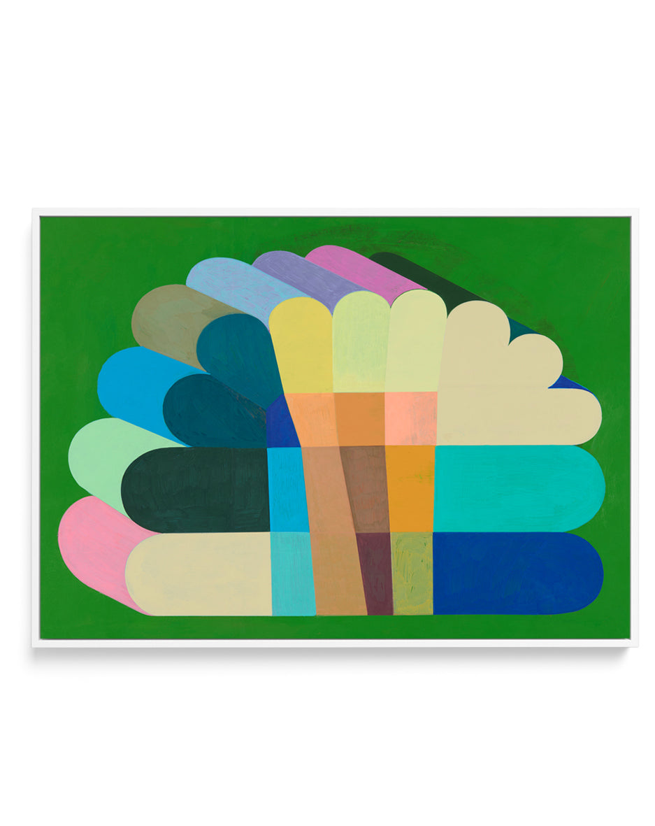 Peacock by Naomi Taitz Duffy | Framed Canvas Art Print