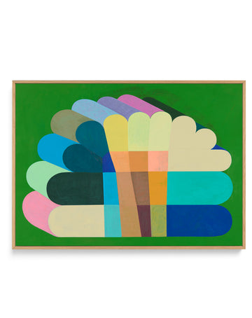 Peacock by Naomi Taitz Duffy | Framed Canvas Wall Art