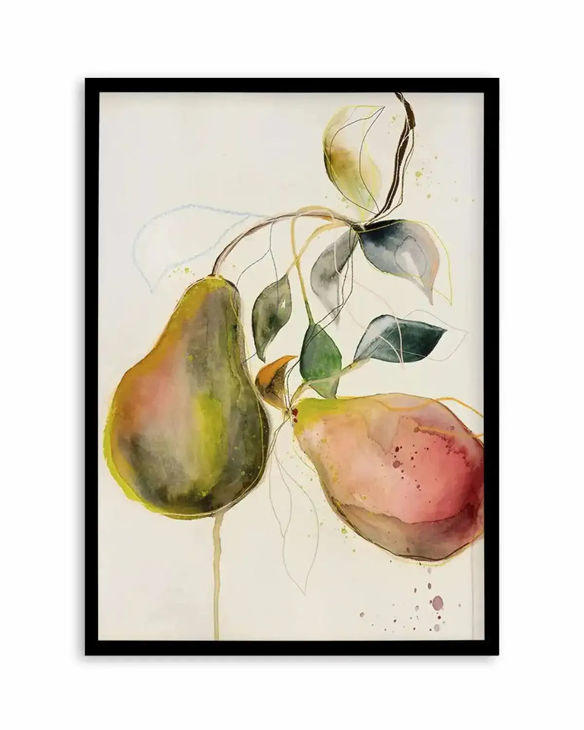 Pear by Leigh Viner Art Print from Olive et Oriel where you can shop wallpaper and artworks online