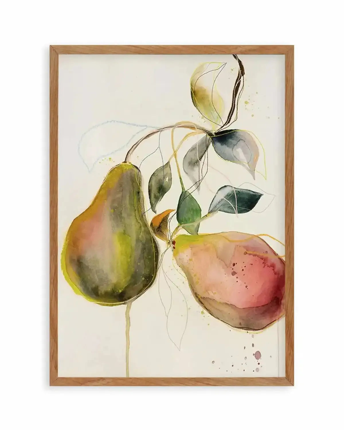 Pear by Leigh Viner Art Print from Olive et Oriel where you can shop wallpaper and artworks online