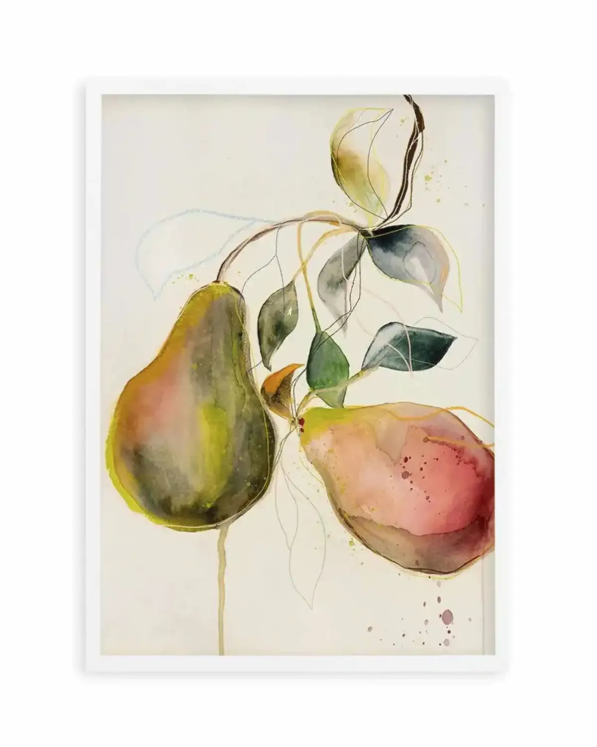 Pear by Leigh Viner Art Print from Olive et Oriel where you can shop wallpaper and artworks online