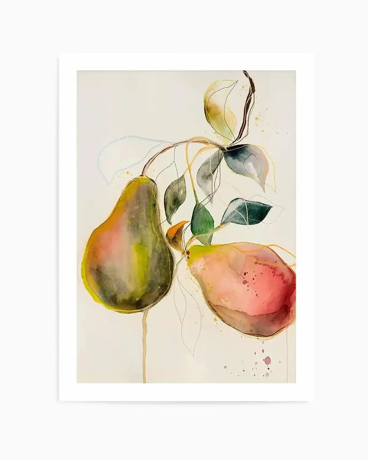 Pear by Leigh Viner Art Print from Olive et Oriel where you can shop wallpaper and artworks online