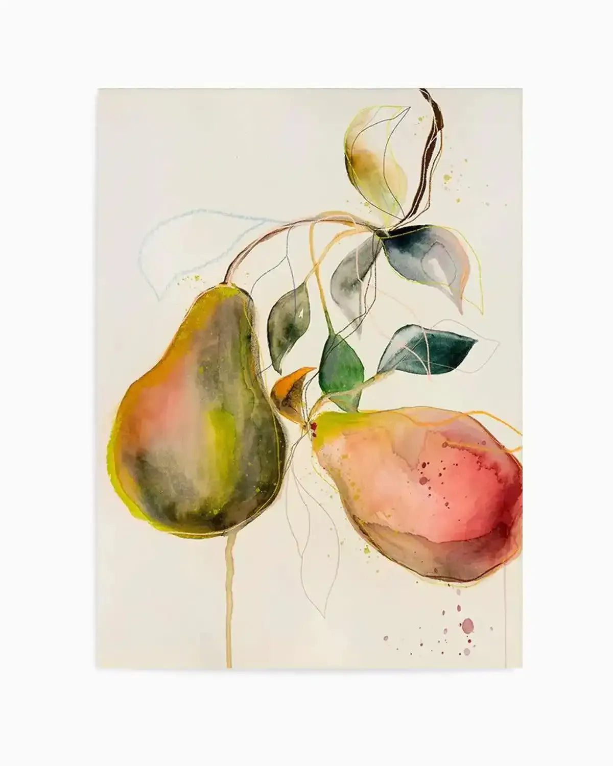 Pear by Leigh Viner Art Print from Olive et Oriel where you can shop wallpaper and artworks online