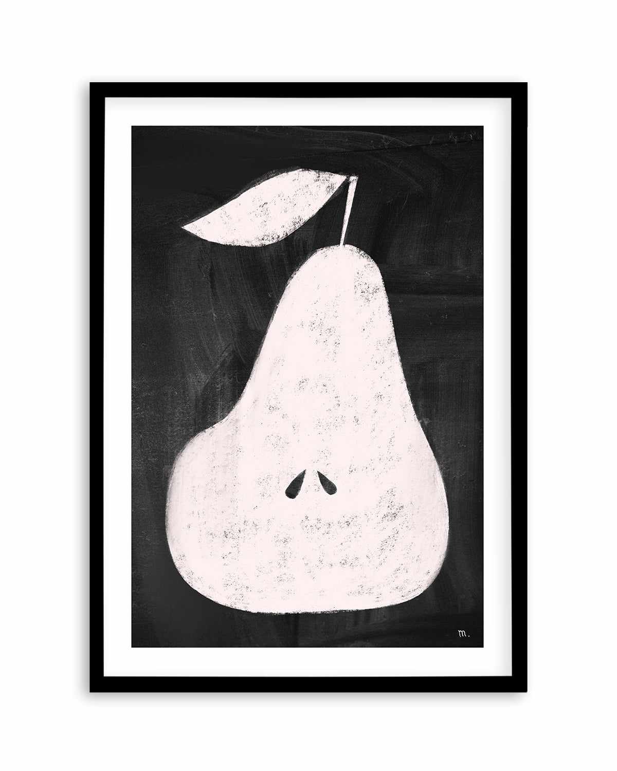 Pear on Blackboard by Marco Marella | Art Print