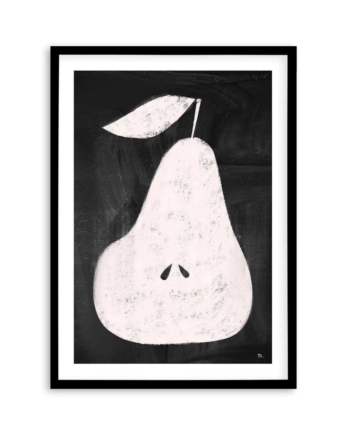Pear on Blackboard by Marco Marella | Art Print from Olive et Oriel where you can shop wallpaper and artworks online