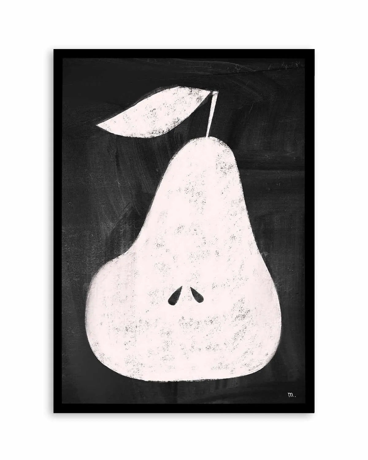 Pear on Blackboard by Marco Marella | Art Print from Olive et Oriel where you can shop wallpaper and artworks online