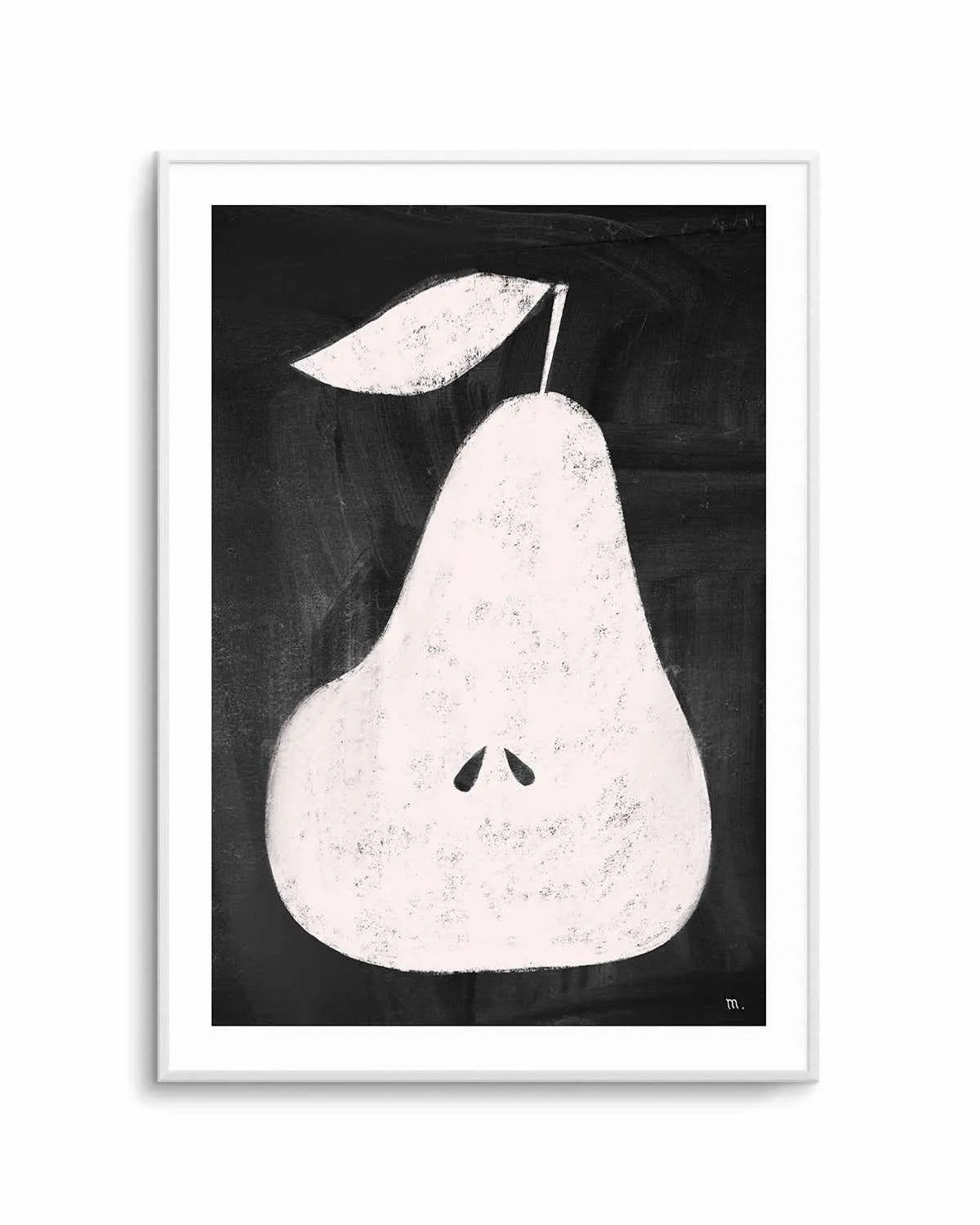 Pear on Blackboard by Marco Marella | Art Print from Olive et Oriel where you can shop wallpaper and artworks online