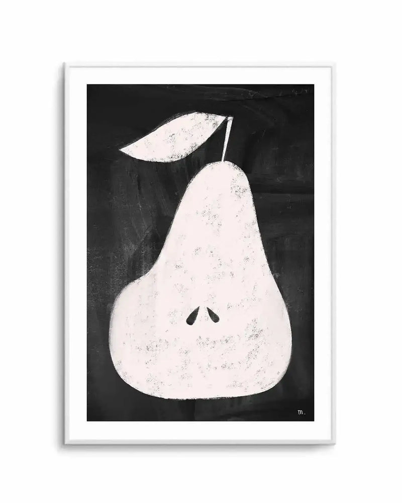 Pear on Blackboard by Marco Marella | Art Print from Olive et Oriel where you can shop wallpaper and artworks online