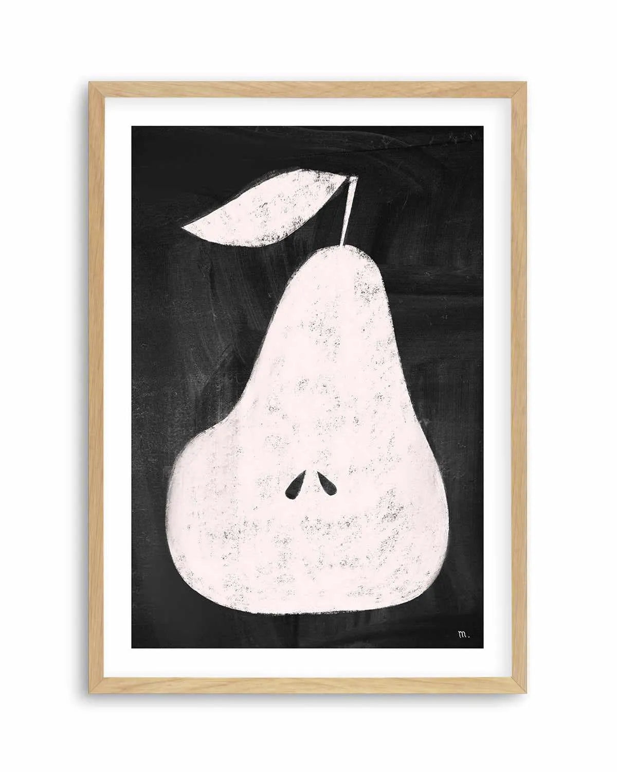 Pear on Blackboard by Marco Marella | Art Print from Olive et Oriel where you can shop wallpaper and artworks online