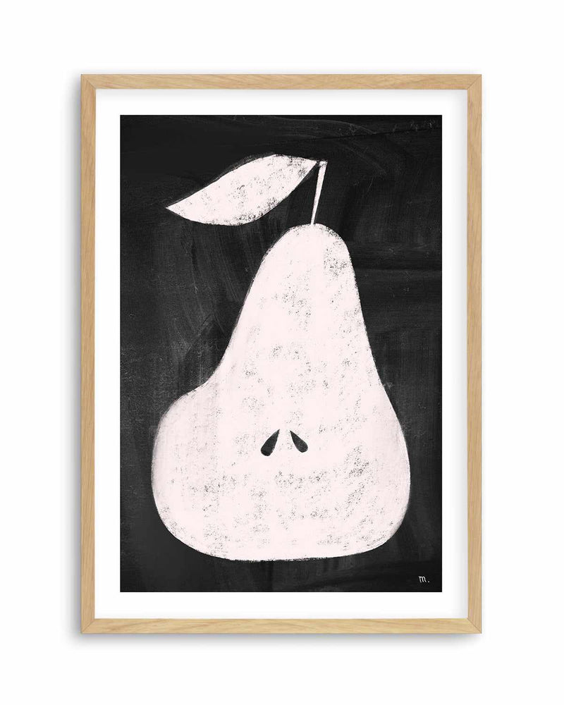 Pear on Blackboard by Marco Marella | Art Print