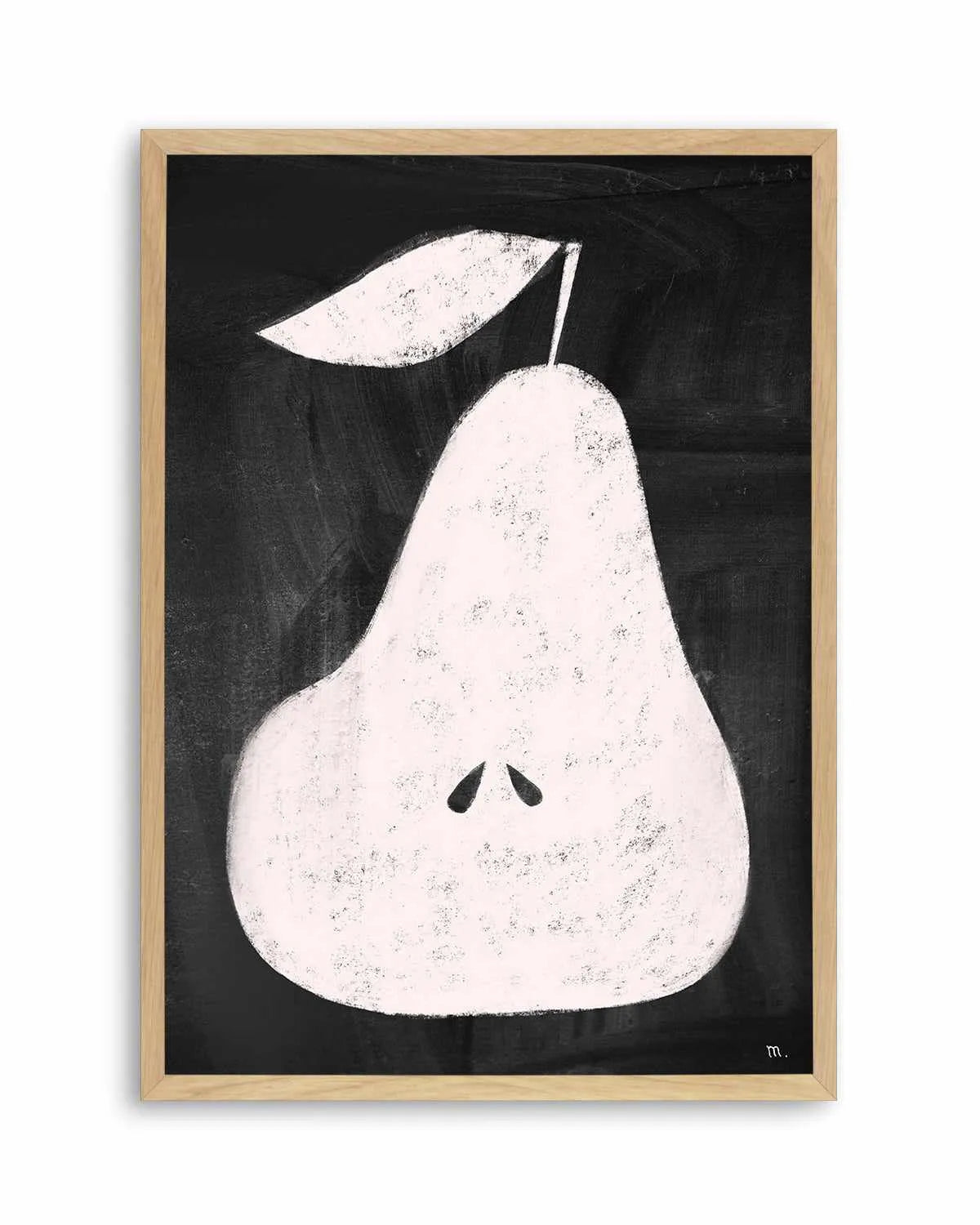 Pear on Blackboard by Marco Marella | Art Print from Olive et Oriel where you can shop wallpaper and artworks online