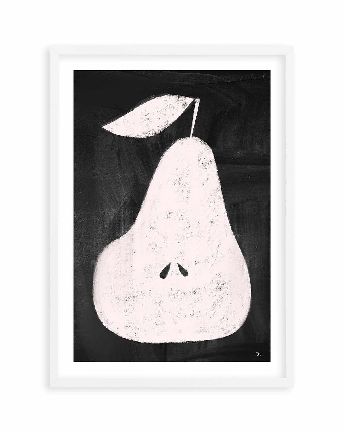 Pear on Blackboard by Marco Marella | Art Print