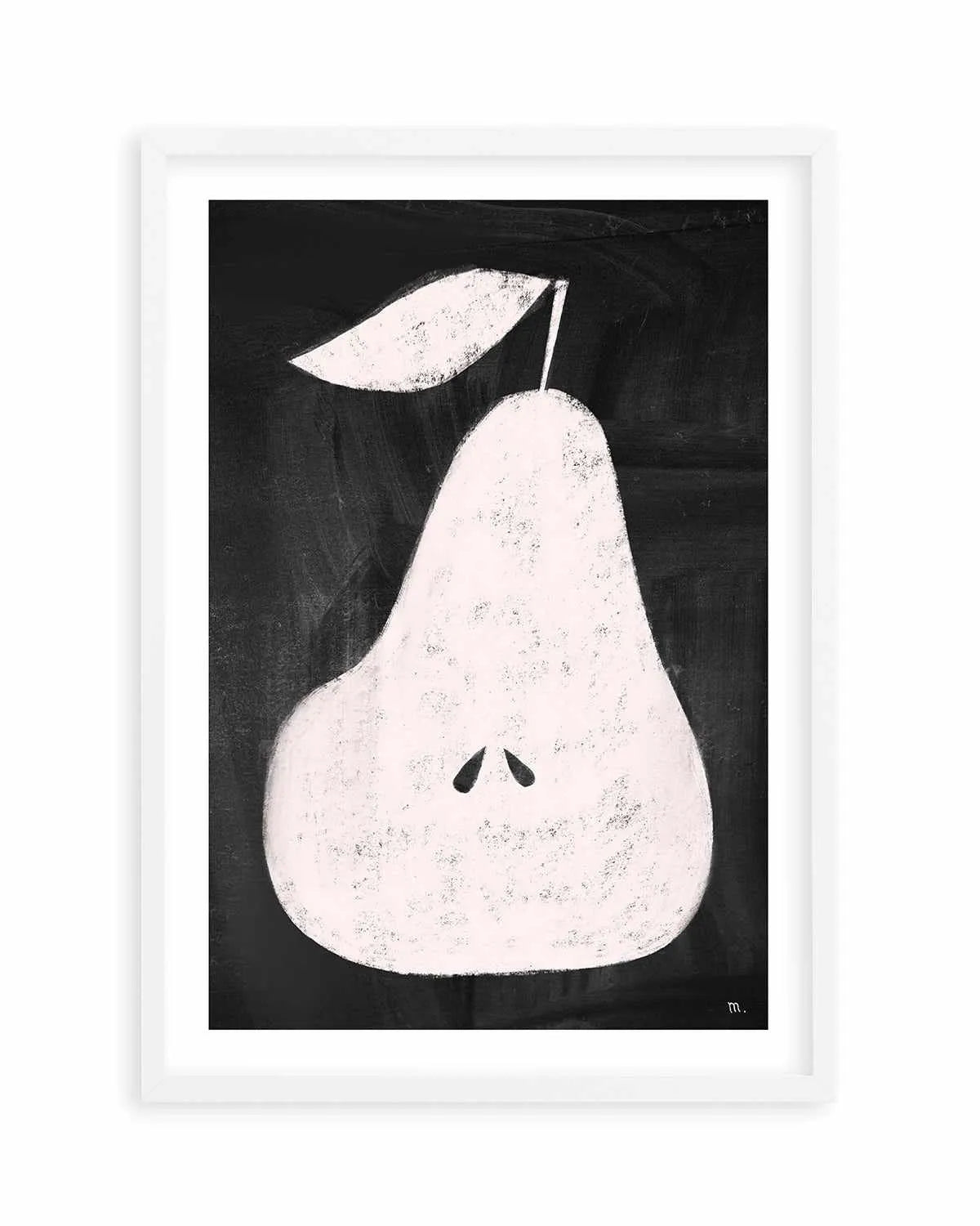 Pear on Blackboard by Marco Marella | Art Print from Olive et Oriel where you can shop wallpaper and artworks online