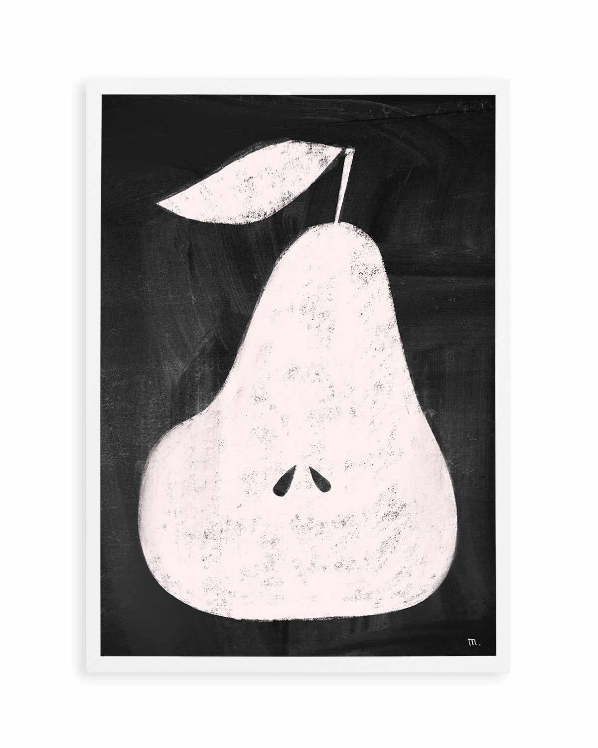 Pear on Blackboard by Marco Marella | Art Print