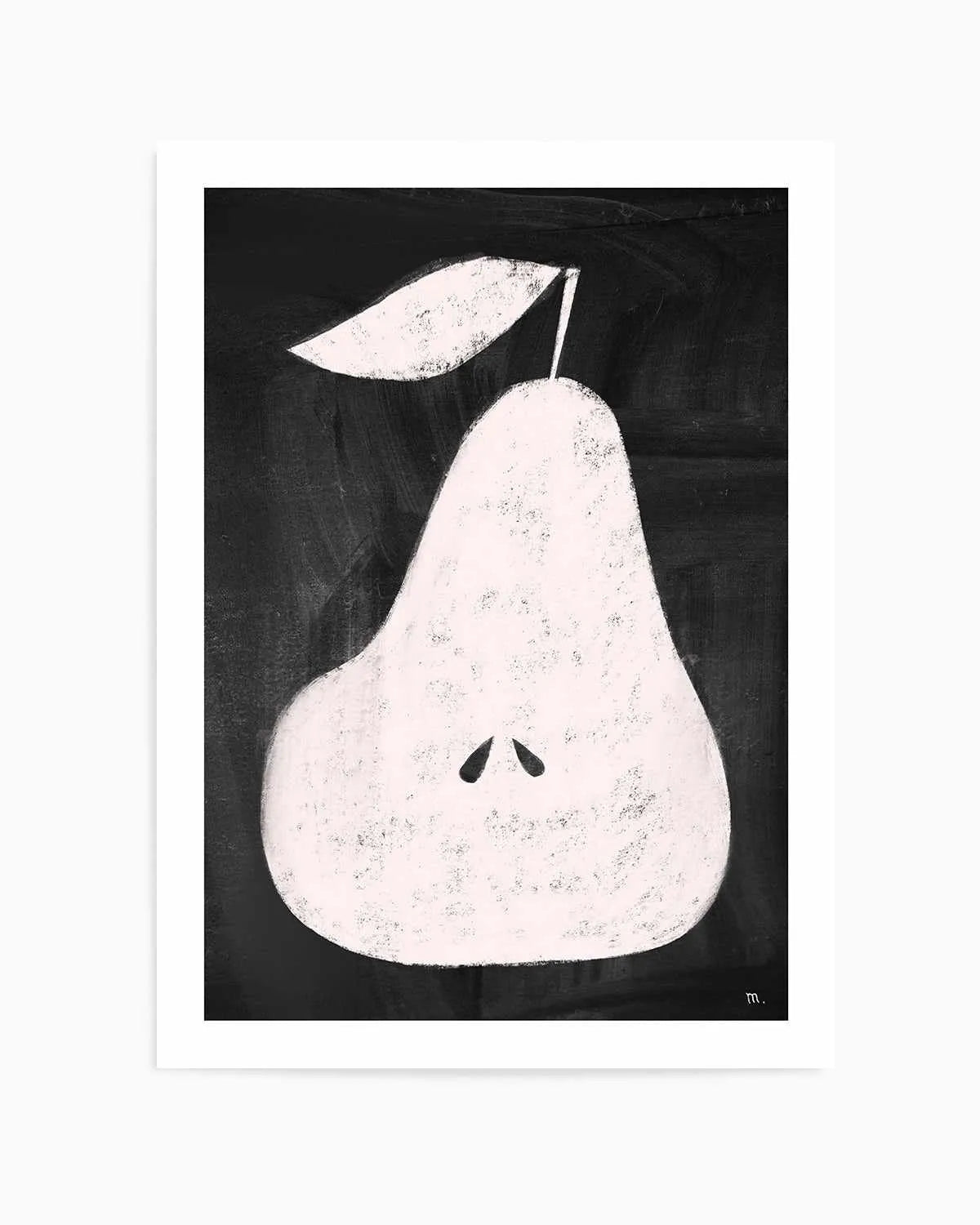 Pear on Blackboard by Marco Marella | Art Print from Olive et Oriel where you can shop wallpaper and artworks online