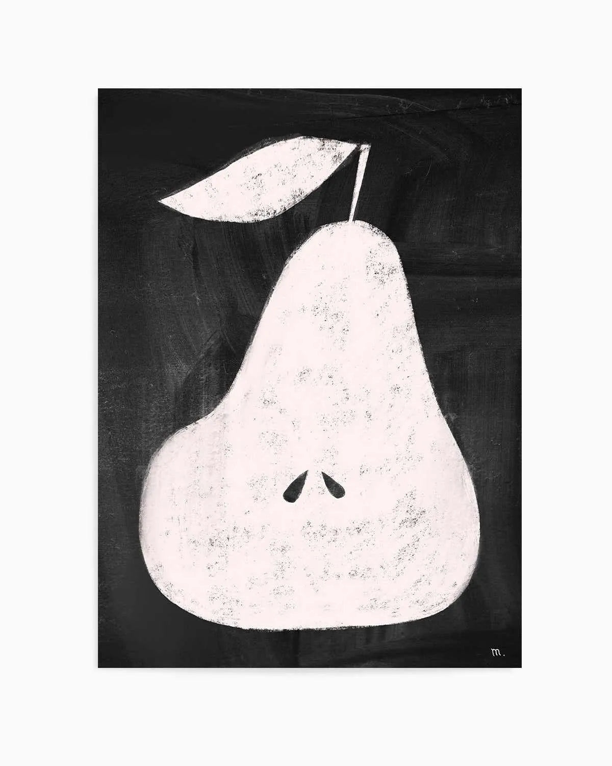 Pear on Blackboard by Marco Marella | Art Print from Olive et Oriel where you can shop wallpaper and artworks online