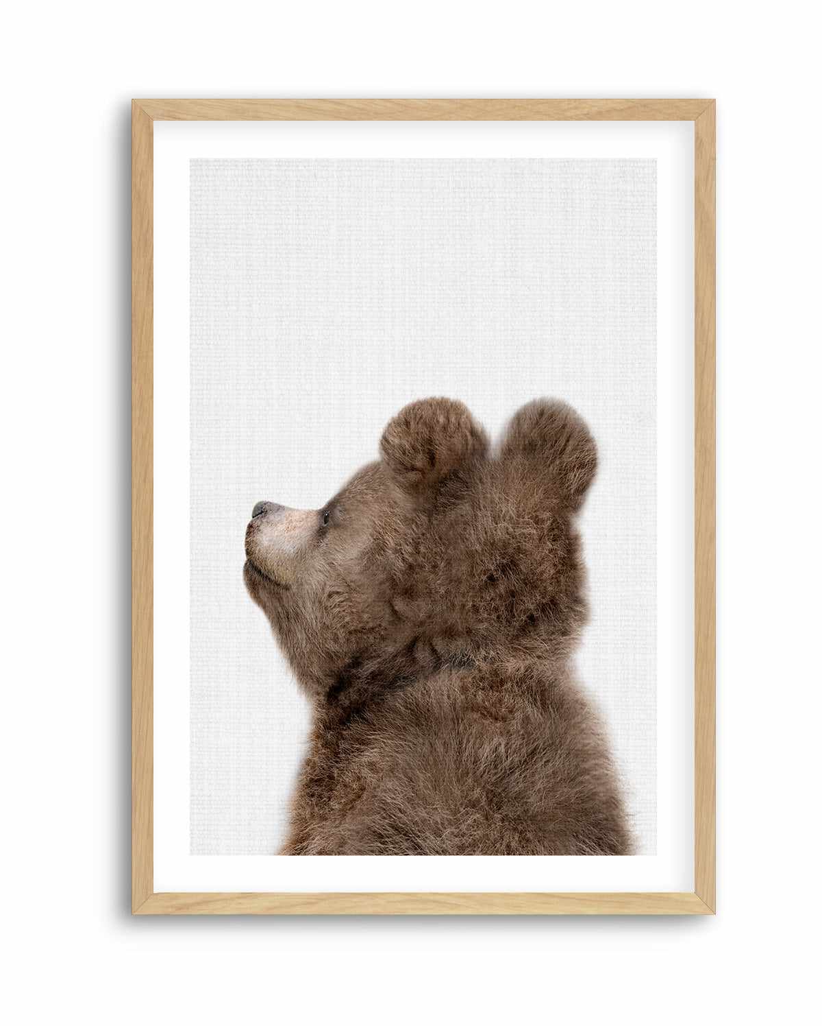 Peekaboo Baby Bear Back By Lola Peacock | Art Print