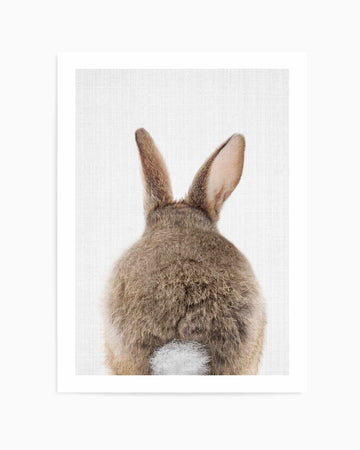 Peekaboo Bunny Tail By Lola Peacock | Art Print from Olive et Oriel where you can shop wallpaper and artworks online