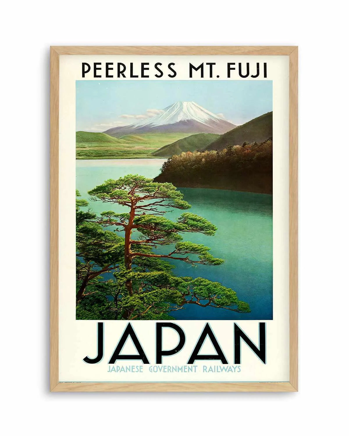Peerless Mt Fuji Vintage Poster Art Print from Olive et Oriel where you can shop wallpaper and artworks online