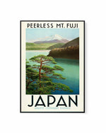 Peerless Mt Fuji Vintage Poster | Framed Canvas Art Print