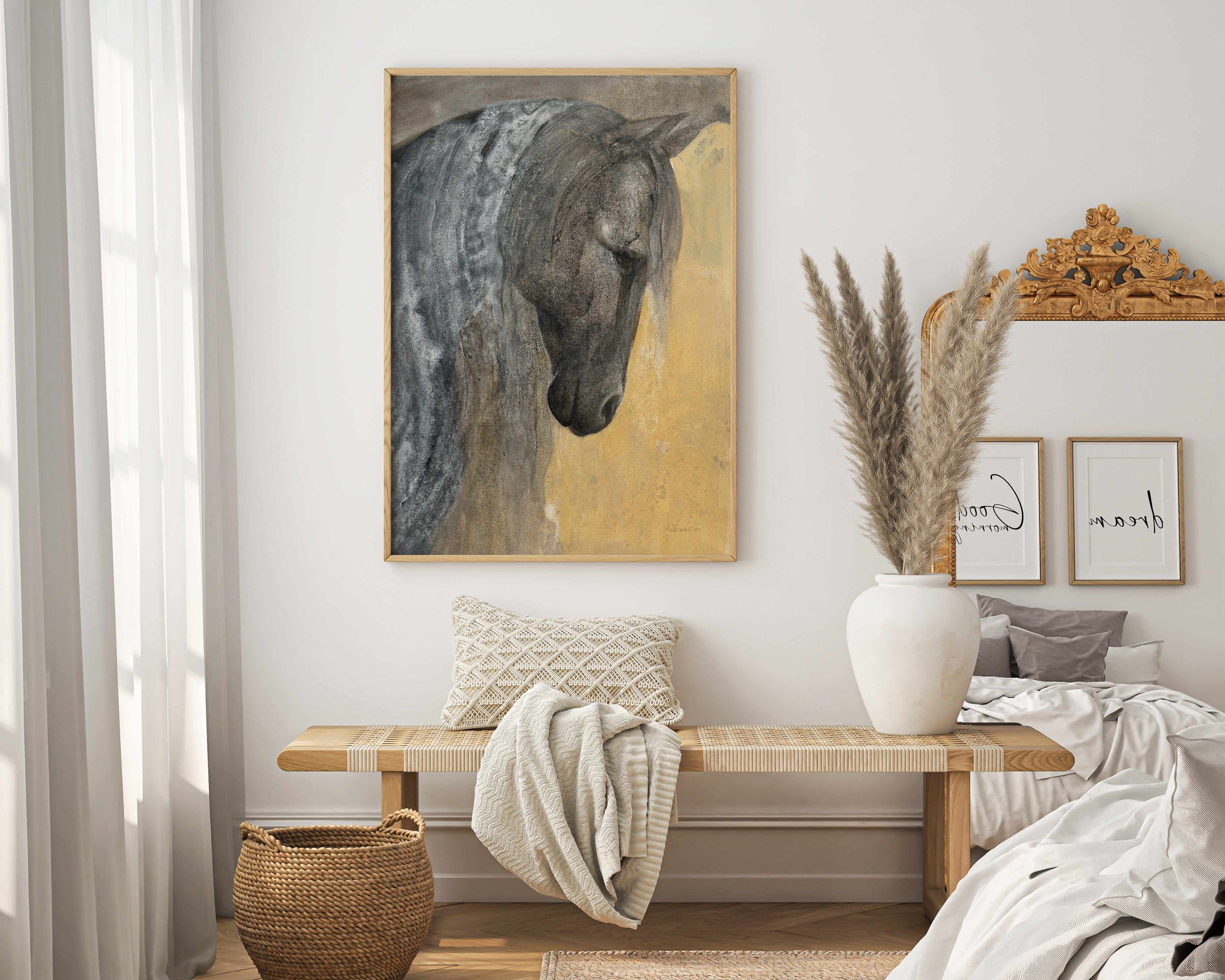 Pensive | Art Print from Olive et Oriel where you can shop wallpaper and artworks online