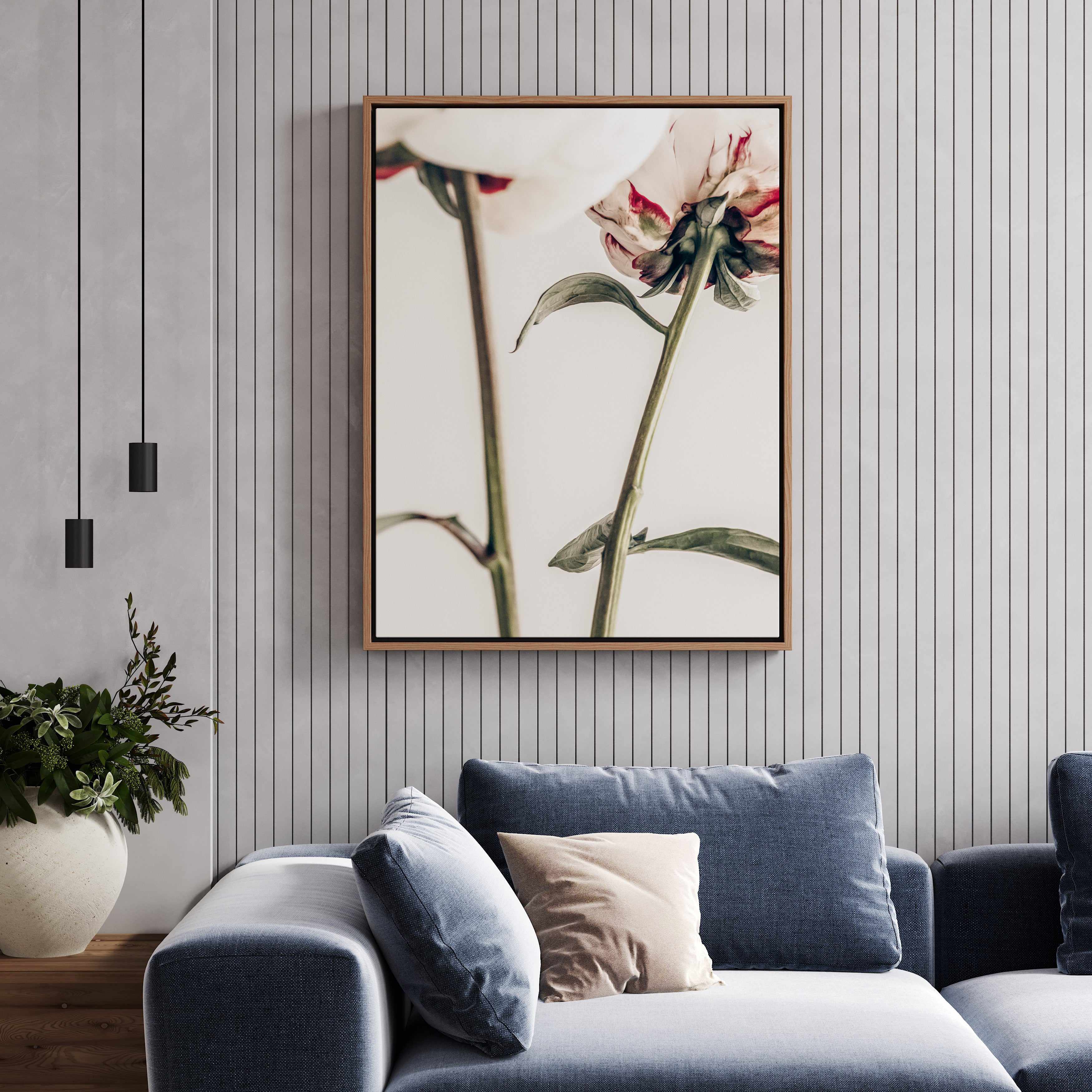 Peony 01 By Studio III | Framed Canvas Art Print