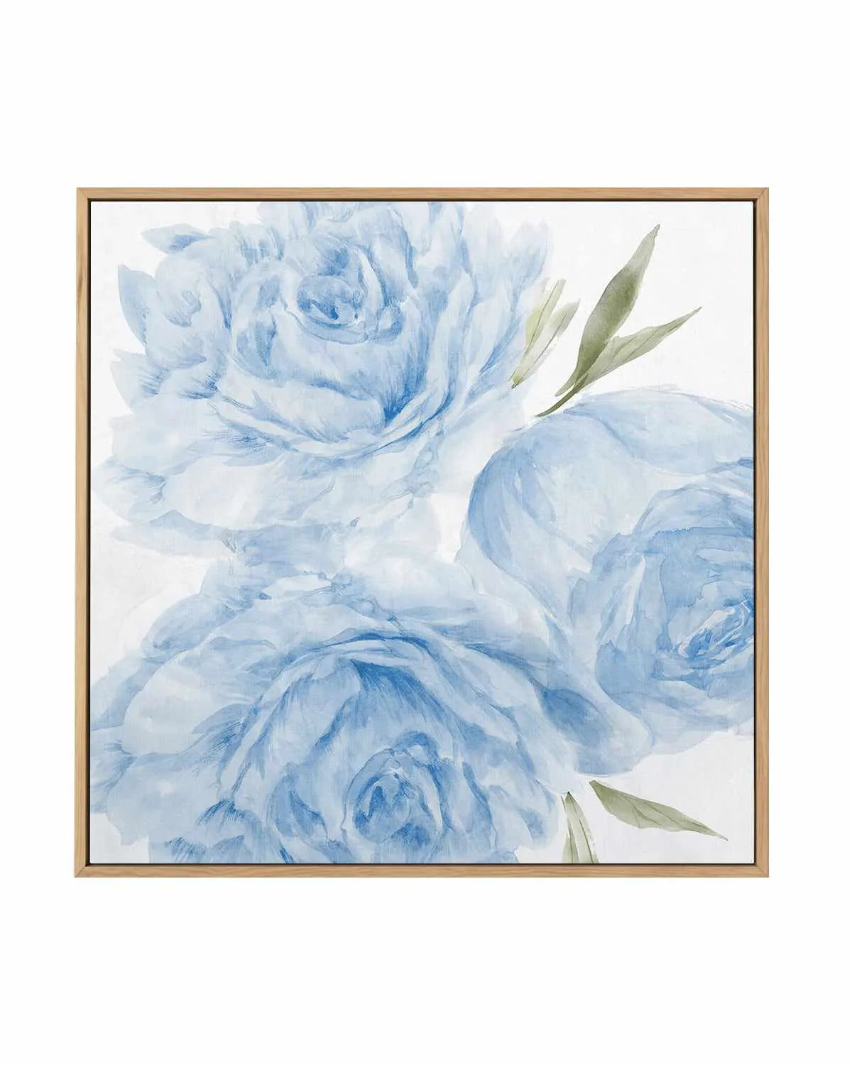 Peony Blue II | Framed Canvas Art Print from Olive et Oriel where you can shop wallpaper and artworks online